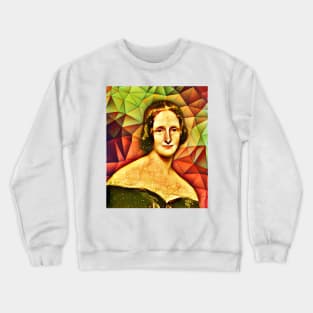 Mary Shelley Snow Portrait | Mary Shelly Snow Artwork 14 Crewneck Sweatshirt